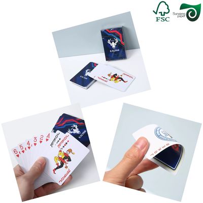 FSC 310gsm 320g Black Core Playing Poker Paper Smooth Texture High Brightness Opacity