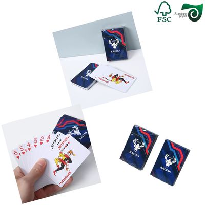 280gsm 330gsm High Strength Playing Card Stock With Glossy Surface Blue Core C2S Paper