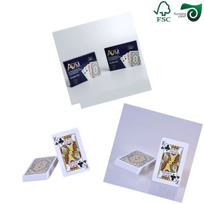 330gsm 310gsm Black Blue Core C2S Board For Making Playing Game Cardboard Art Paper FSC