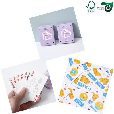 FSC 290gsm 300gsm Black Core White Cardboard Ideal For Trading Cards Production
