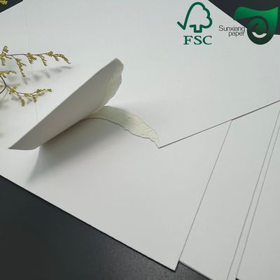 FSC 12pt  250gsm 325gsm C1S Semi Gloss Coated Ivory Board For Greeting Cards