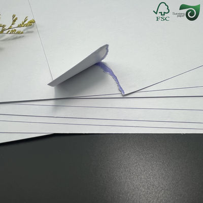 FSC Double Side Coated Light Proof Poker Paper Board  310gsm Black Core 70cm 100cm