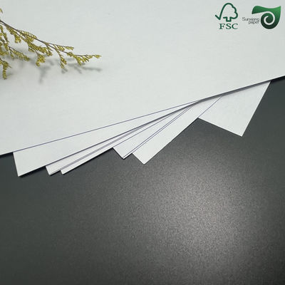 52cm 74cm White Blue Core Playing Card Paper C2S Glossy For DIY Game Cards