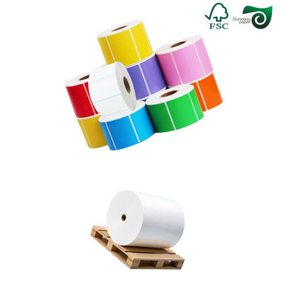 70gsm Metallic Paper For Beer Bottle Labels Silver Front White Back 765mm
