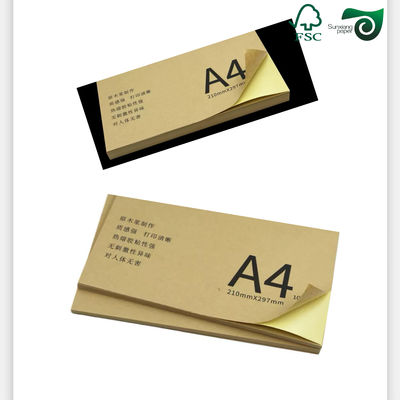 FSC 67gsm Clear Printing White Wet Strength Beverage Outer Label Paper