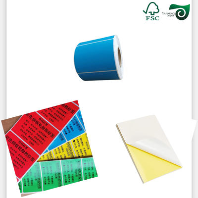FSC 67gsm Clear Printing White Wet Strength Beverage Outer Label Paper