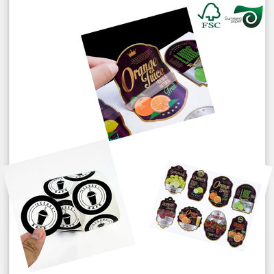 FSC Waterproof Silver Gold Metallized Paper For Wet Strength Beer Labels Kraft Paper Board