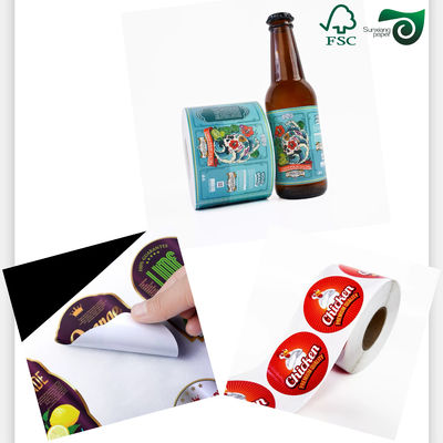 90gsm C1S Coated One Side Gloss Label Face Paper For Labelling Industry