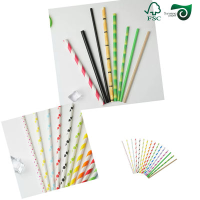 FSC Recyclable White Packing Paper For Drinks Straws   Forks  High Printability