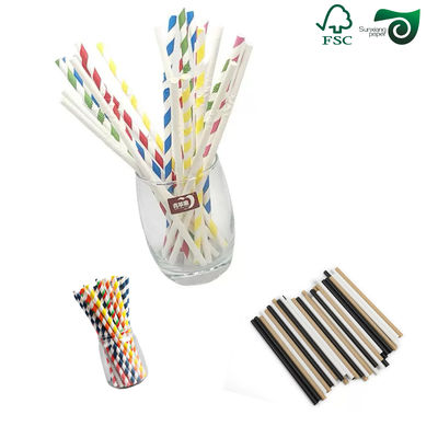 FSC 24gsm 28gsm Food Grade Kraft Paper 32mm 35mm Width For Individual Straw Wrapping