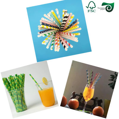 FSC FSC 24gsm 28gsm Food Grade Kraft Paper 32mm 35mm Width For Individual Straw Wrapping