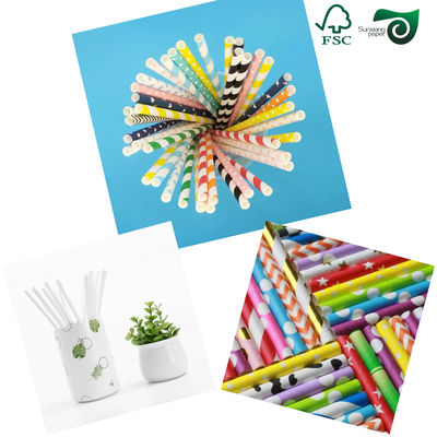 Biodegradable MG Craft Paper For Drinking Straws  60gsm 120gsm 5 Inch Core FSC