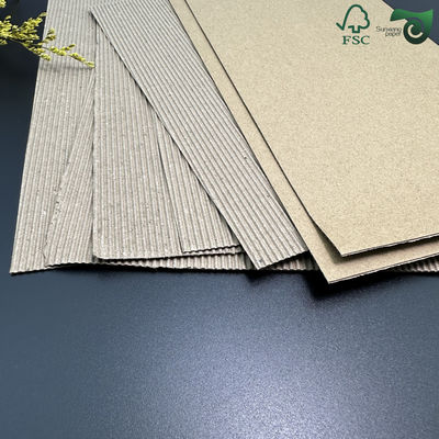 Single Face E Flute Corrugated Cardboard Sheets Smooth Liner DIY Furniture Protection Board