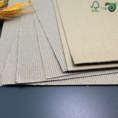 Single Face E Flute Corrugated Cardboard Sheets Smooth Liner DIY Furniture Protection Board