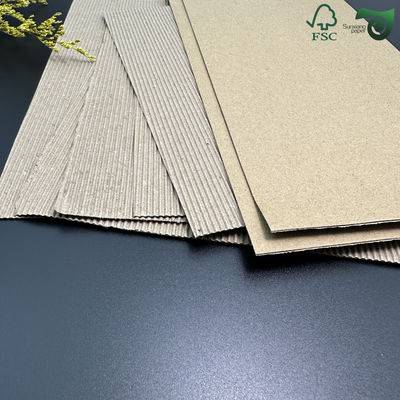 FSC 100g 200g 300g White E F Flute Wrapping Corrugated Paper Board 20"   28"