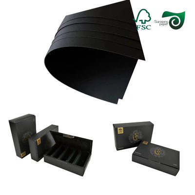 FSC 400gsm Black Cardboard Liner Sheet 70cm 100CM For Gift Boxes