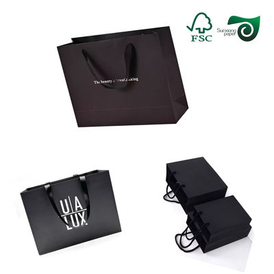 200gsm Virgin Pulp Solid Black Paper With High Burst Resistance For Shopping Bags