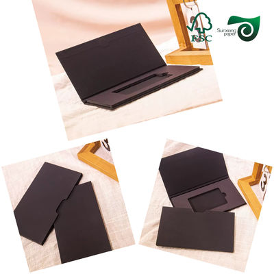 FSC Certified 230gsm Thick Sturdy Black Cardboard Premium SBS Black Paperboard For Gift Box Wrapping