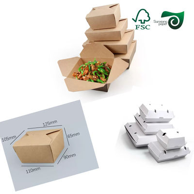 FSC300gsm 350gsm Disposable Bakeable Kraft Bread Pans Board One Side White Brown Back