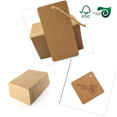 FSC Waterproof Tear Resistant Washed Kraft Paper Rolls For Hang Tags Packaging