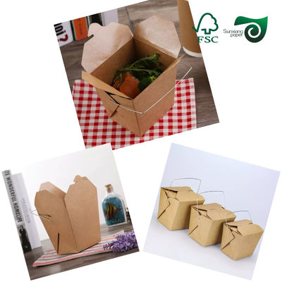 FSC Food Grade Brown Kraft Cardboard 350gsm15gsm PE Coating  For Lunch Box Packaging