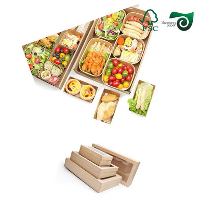 FSC 270gsm 300gsm Food Grade Brown Kraft Board  24" 36" For Lunch Boxes