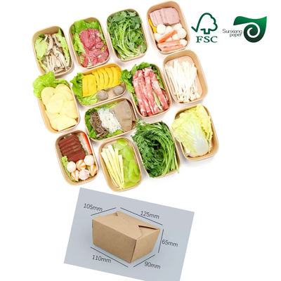 FSC 270gsm 300gsm Food Grade Brown Kraft Board  24" 36" For Lunch Boxes