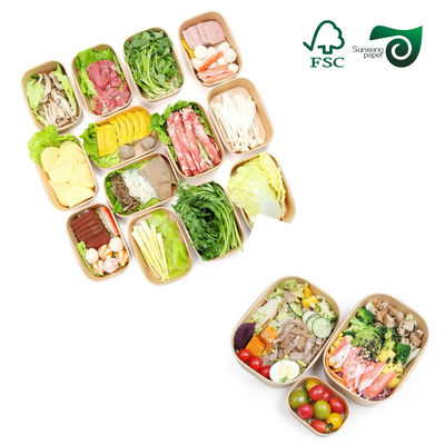 FSC Food Grade Brown Kraft Cardboard 350gsm 400gsm  For Lunch Box Packaging