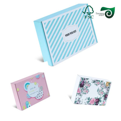 FSC 100g 200g 300g White E F Flute Puzzles Wrapping Corrugated Paper Board For Cosmetic Boxes