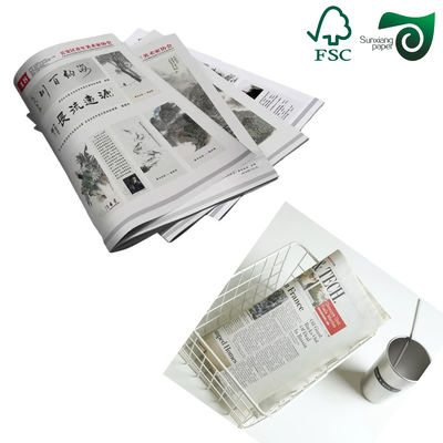 FSC 30lbs 45gsm Acid Free Newsprint Paper  Light Gray 24"  30" Sheets Packed In Ream