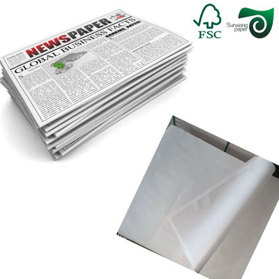 45gram To 200gram Uncoated Woodfree Paper Offset Printing Paper Newspaper Sheet