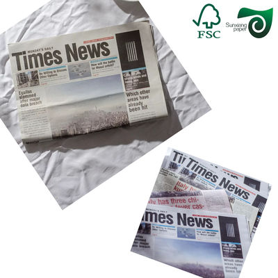 FSC Certified Newsprint Paper Roll 42gsm 52gsm 15cm Diameter Excellent Ink Absorption