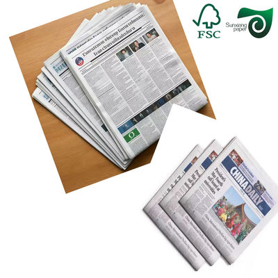 Recyclable Newsprint Wrapping Paper  42gsm 45GSM Excellent Ink Absorption Moisture Resistance