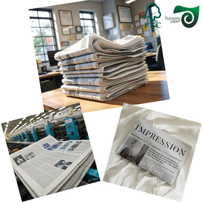 5lb 10lb 15lb Offset Printed Uncoated Newsprint Paper Printing Newsprint Sheets
