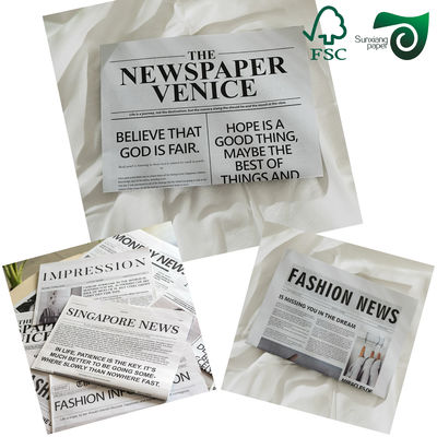 42g 45g 48.8g FSC Uncoated Light Grey News Printing Paper Roll 63cm Width