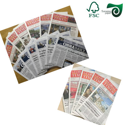 45GSM 52GSM Clean Blank Newspaper Paper Uncoated For Moving Protection
