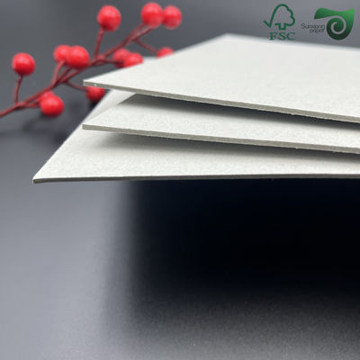 FSC Certified 2mm 2000 Micron Rigid Grey Craft Cardboard  Smooth Surface For Premium Packaging