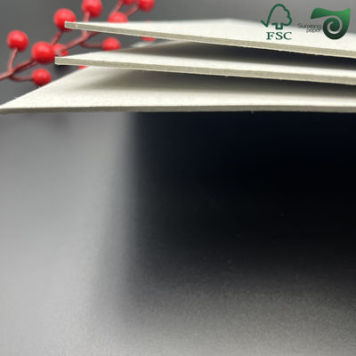 FSC Certified 2mm 2000 Micron Rigid Grey Craft Cardboard  Smooth Surface For Premium Packaging