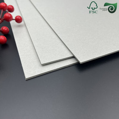 FSC 3.0mm 1750gsm Grey Chipboard Sheets High Stiffness Book Binding Board For Photo Frame Backing
