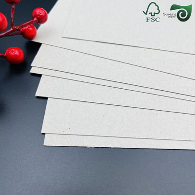 1000gsm 1.6mm 70cm 100cm Gray Solid Cardboard For Packaging Boxes