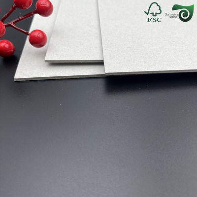 FSC Certified 2mm 2000 Micron Rigid Grey Craft Cardboard  Smooth Surface For Premium Packaging