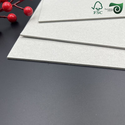 FSC Recycle Pulp 0.45 4.0mm High Stiffness Grey Board For Photo Frame Book Binding Board