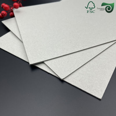 FSC Certified 250g Smooth High Stiffness Grey Board For Packing Boxes  Book Binding