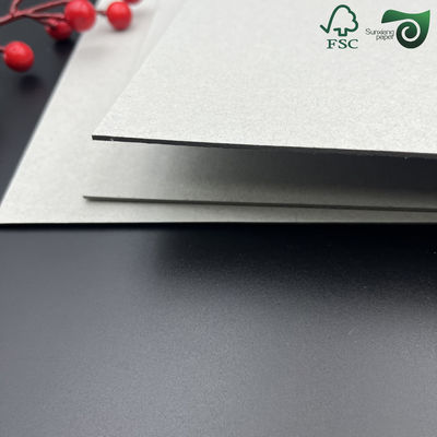 1.2mm Smooth Uncoated Grey Chipboard Book Binding Board For Hardcover Book Covers Rigid Gift Boxes