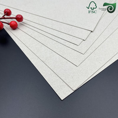 FSC Certified 250gsm 1500gsm Book Binding Board  Grey Cardboard Paper For Packing Boxes