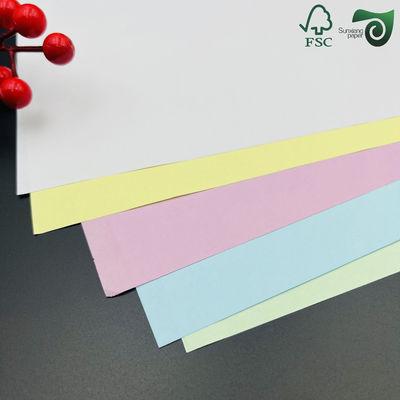 FSC 55gsm  NCR Paper Carbonless Copy Paper With Black Blue Imaging  Various Formats Available