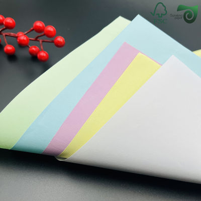 FSC 55gsm  NCR Paper Carbonless Copy Paper With Black Blue Imaging  Various Formats Available