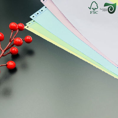 FSC 48gsm 80gsm Yellow Blue Blank Carbonless Paper In Letter Size For Receipt Printing FSC