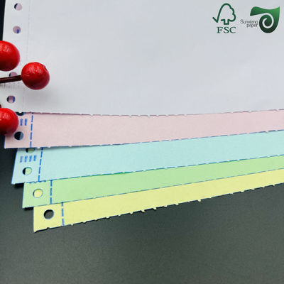 50gsm 55gsm CB CFB CF NCR Carbonless Printer Paper 65cm 92cm Blue Image For Invoices