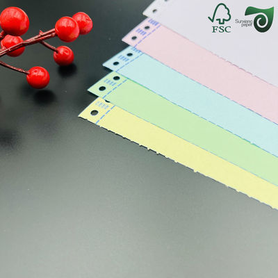 FSC 48gsm 50gsm Carbonless Copy Paper Sheets For Receipts Black Blue Image Options